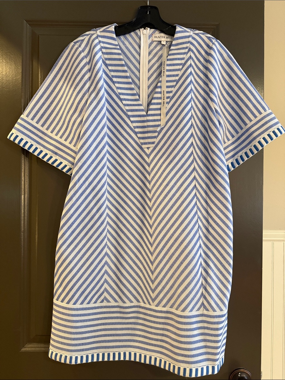 NWT Hunter Bell Blue White Stripe Dress